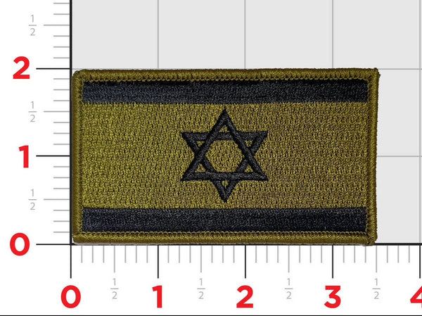 Israel Flag Military Embroidered Patch, Velcro