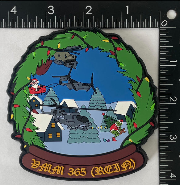 Official VMM-365 (REIN) Christmas PVC Patch