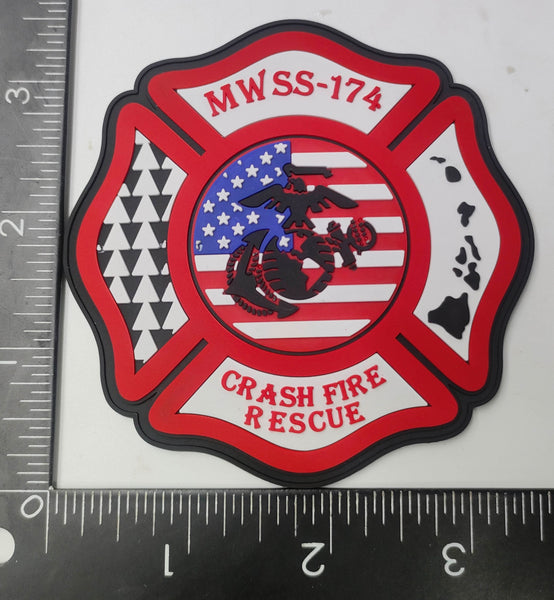 Officially Licensed MWSS-174 Gryphons Crash Fire Rescue PVC Patch
