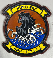 Officially Licensed HMH-772 Hustlers Leather Patches