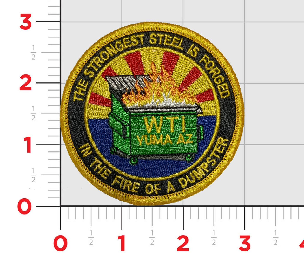 Official WTI Dumpster Fire Patch – MarinePatches.com - Custom Patches ...