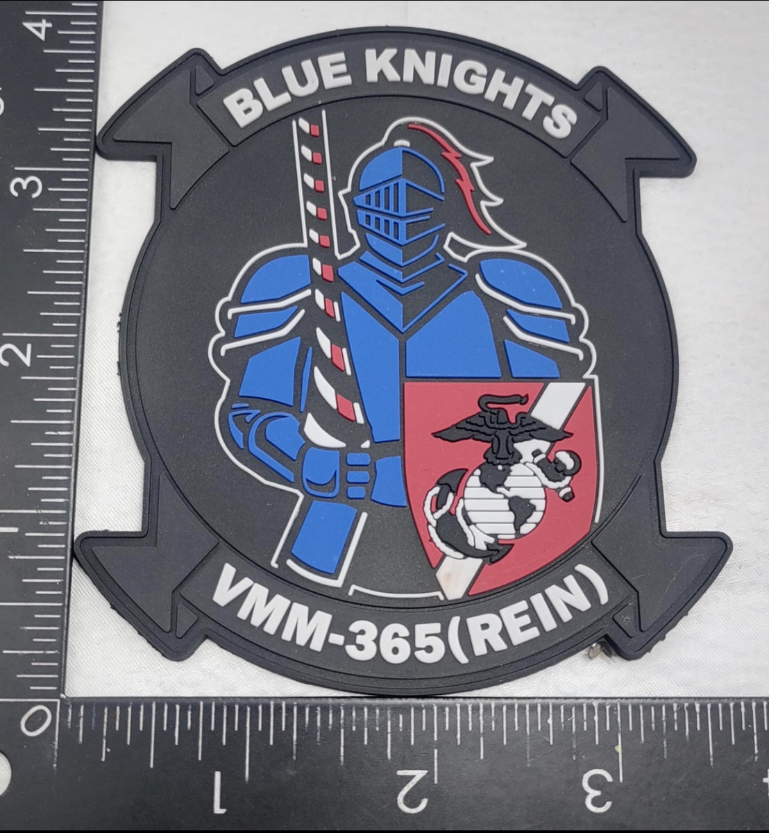 Officially Licensed USMC VMM-365 Blue Knights REIN PVC Patch ...