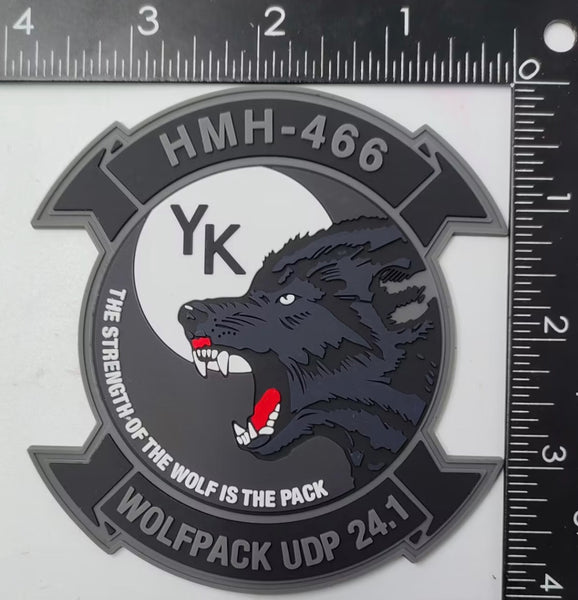 Official HMH-466 Wolfpack UDP 24.1 PVC Patch