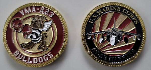 Officially Licensed VMA-223 Bulldogs Squadron Coin