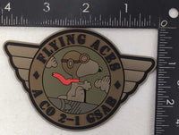 Official US Army A Co 2-1 GSAB Flying Aces General Support Aviation Brigade PVC Patch