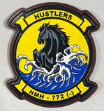 Officially Licensed HMH-772 Hustlers Leather Patches