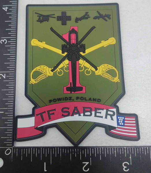Official 1/6 Air Cavalry TF Saber Poland PVC Patch