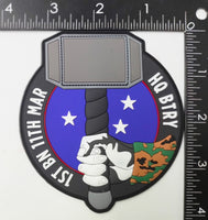 Official HQ Battery 1st Battalion 11th Marines PVC Patch