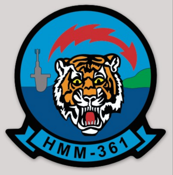 Officially Licensed HMM-361 Flying Tigers Squadron Sticker