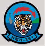 Officially Licensed USMC HMH-361 Flying Tigers Squadron Sticker