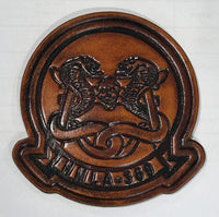 Officially Licensed USMC HMLA-369 Gunfighters Leather Patch