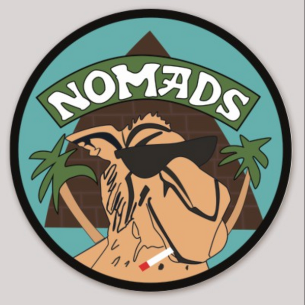 Official HMLA-773 Det A Nomads Round Sticker