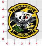 Officially Licensed HSC-21 Blackjacks Leather Patch