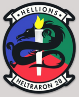 Officially Licensed US Navy HT-28 Hellions Squadron Sticker