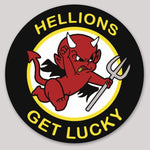 HT-28 Hellions Get Lucky Sticker