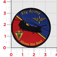 Official US Army 1-145th Aviation Fly Army Aircraft Track Patches