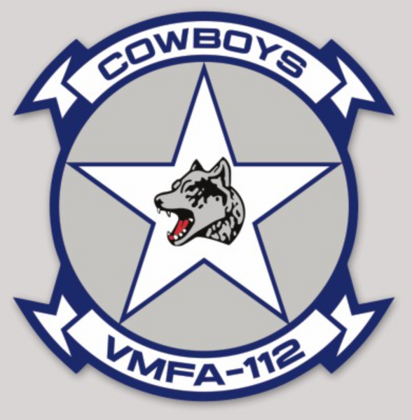 Officially Licensed VMFA-112 Cowboys Squadron Sticker