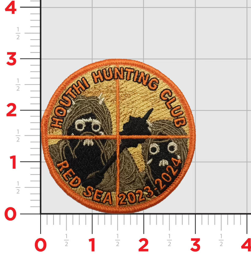 Houthi Hunting Club Red Sea Patch – MarinePatches.com - Custom Patches ...