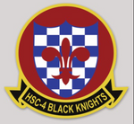 Officially Licensed US Navy HSC-4 Black Knights squadron Sticker