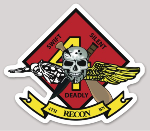 Officially Licensed 4th RECON Swift Silent Deadly sticker