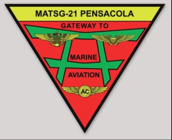 Officially Licensed Marine Aviation Training Squadron MATSG-21 Sticker