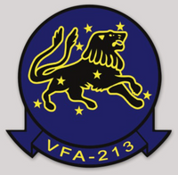 Officially Licensed VFA-213 Black Lions squadron sticker