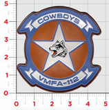 Officially Licensed VMFA-112 Cowboys leather patch