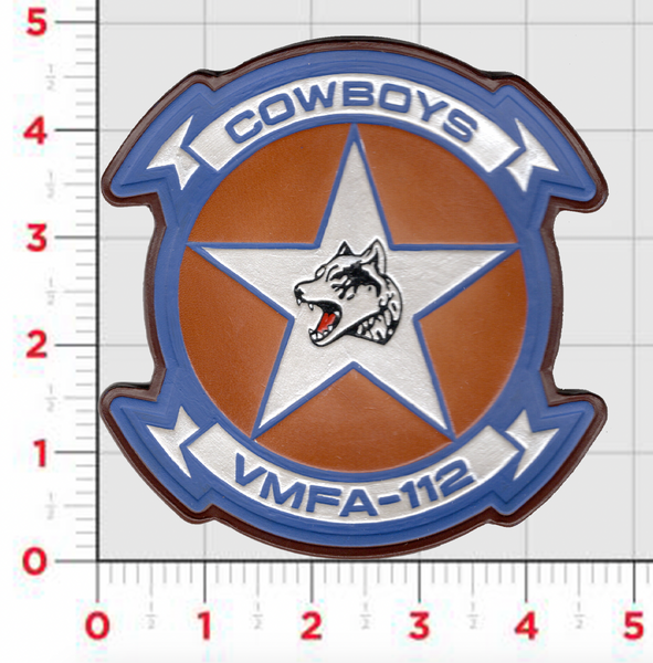 Officially Licensed VMFA-112 Cowboys leather patch