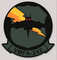 Officially Licensed USMC VMFA-242 Bats Squadron Sticker