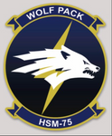 Officially Licensed HSM-75 Wolfpack Squadron Sticker