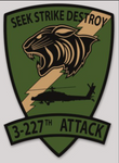 US Army 3-227 Black Cats Sticker