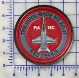 Official VMFA-232 Red Devils Leather Patch