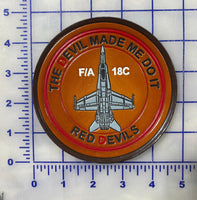 Official VMFA-232 Red Devils Leather Patch