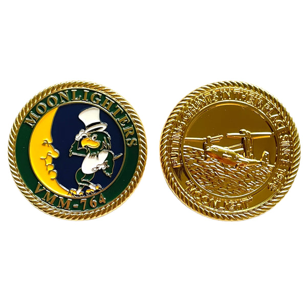 Officially Licensed USMC VMM-764 Moonlight Coin