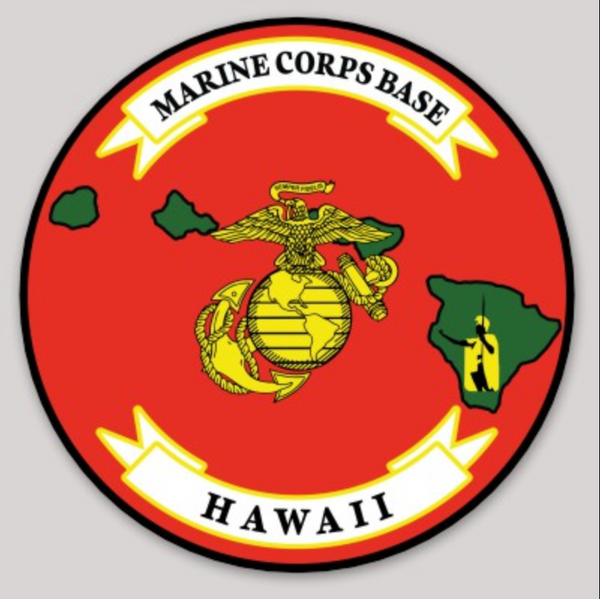 Officially Licensed USMC Marine Corps Base Hawaii Sticker
