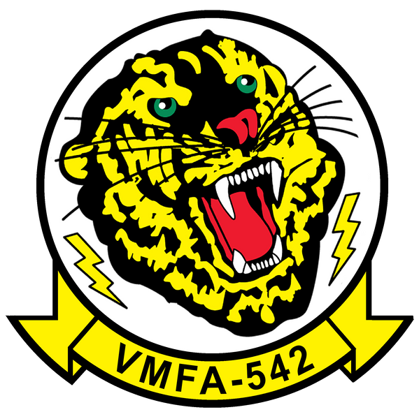 Officially Licensed USMC VMFA-542 Tigers Squadron Sticker