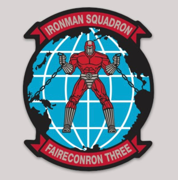 Officially Licensed US Navy VQ-3 Ironman Squadron Sticker
