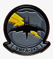 Officially Licensed USMC VMFA-242 Bats Leather Patch