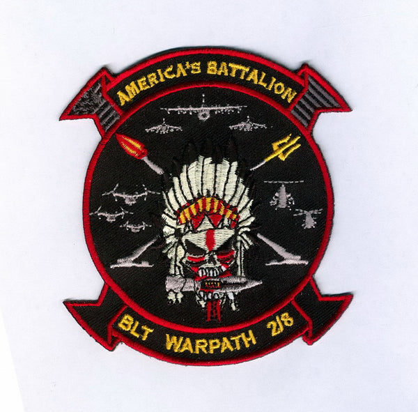 Official 2nd Battalion 8th Marines Warpath America's Battalion BLT Patch