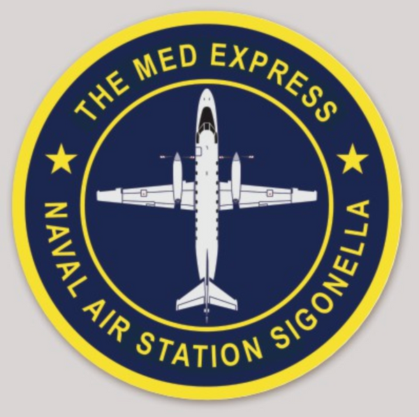 Official NAS Sigonella C-26 Med Express Sticker