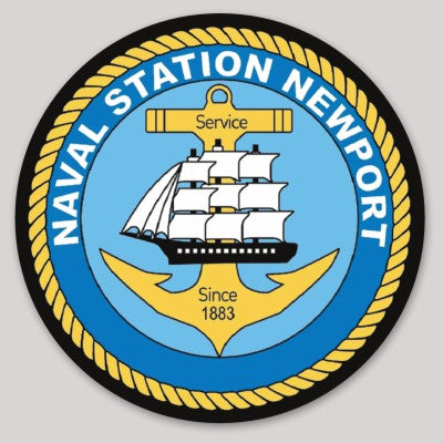 Officially Licensed US Navy Naval Station Newport Sticker