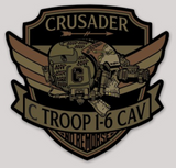 Official C Troop 1-6 Cavalry Crusaders Sticker