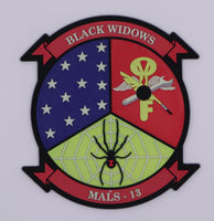 Officially Licensed USMC MALS 13 Black Widows Patch