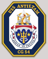 Officially Licensed US Navy Antietam CG-54 Power to Prevail Sticker