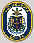 Officially Licensed US Navy USS Augusta LCS-34 Protecting the Frontier Sticker