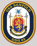 Officially Licensed US Navy USS Benfold DDG-65 Onward With Valor Sticker