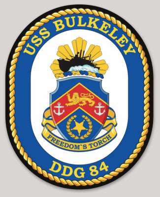 Officially Licensed US Navy USS Bulkeley DDG-84 Freedom's Torch Sticker