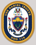 Officially Licensed US Navy USS Daniel Inouye DDG-118 Sticker