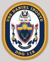 Officially Licensed US Navy USS Daniel Inouye DDG-118 Sticker