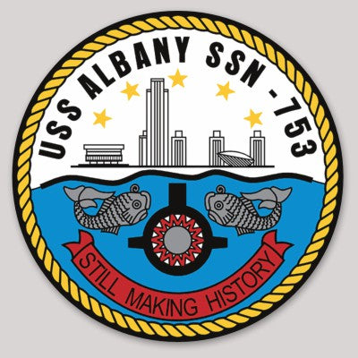 Officially Licensed USS Albany SSN-753 Still Making History Sticker ...